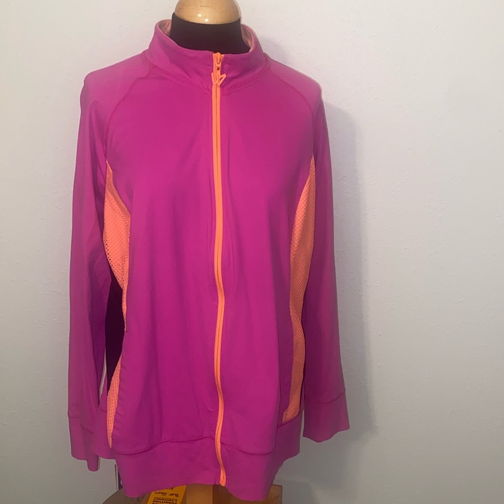 Women’s Pink & Orange Zip-Up Active Jacket